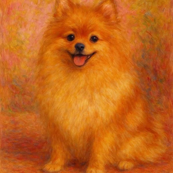 Pet Impressionist pet portrait example 2