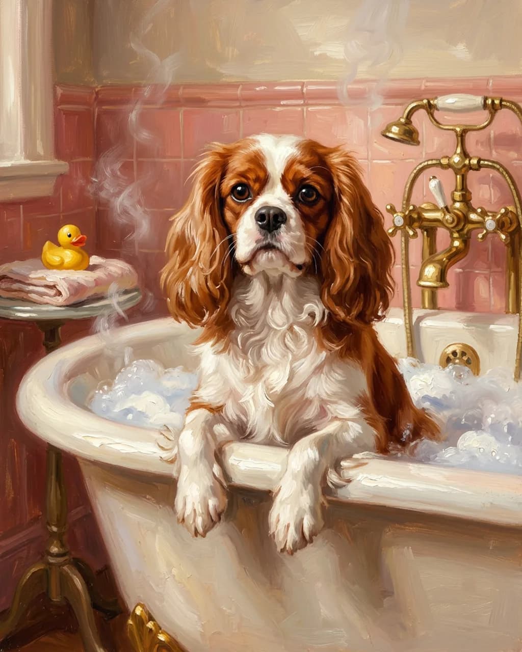 A Parlour style pet portrait