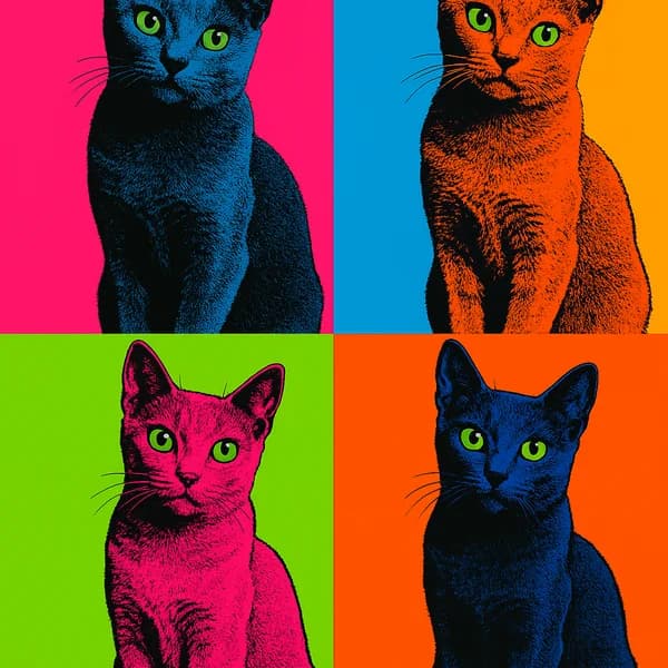 Pet Pop Art AI pet portrait preview