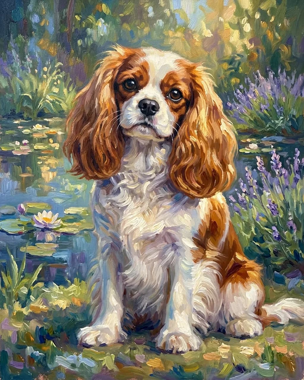 A Impressionist style pet portrait