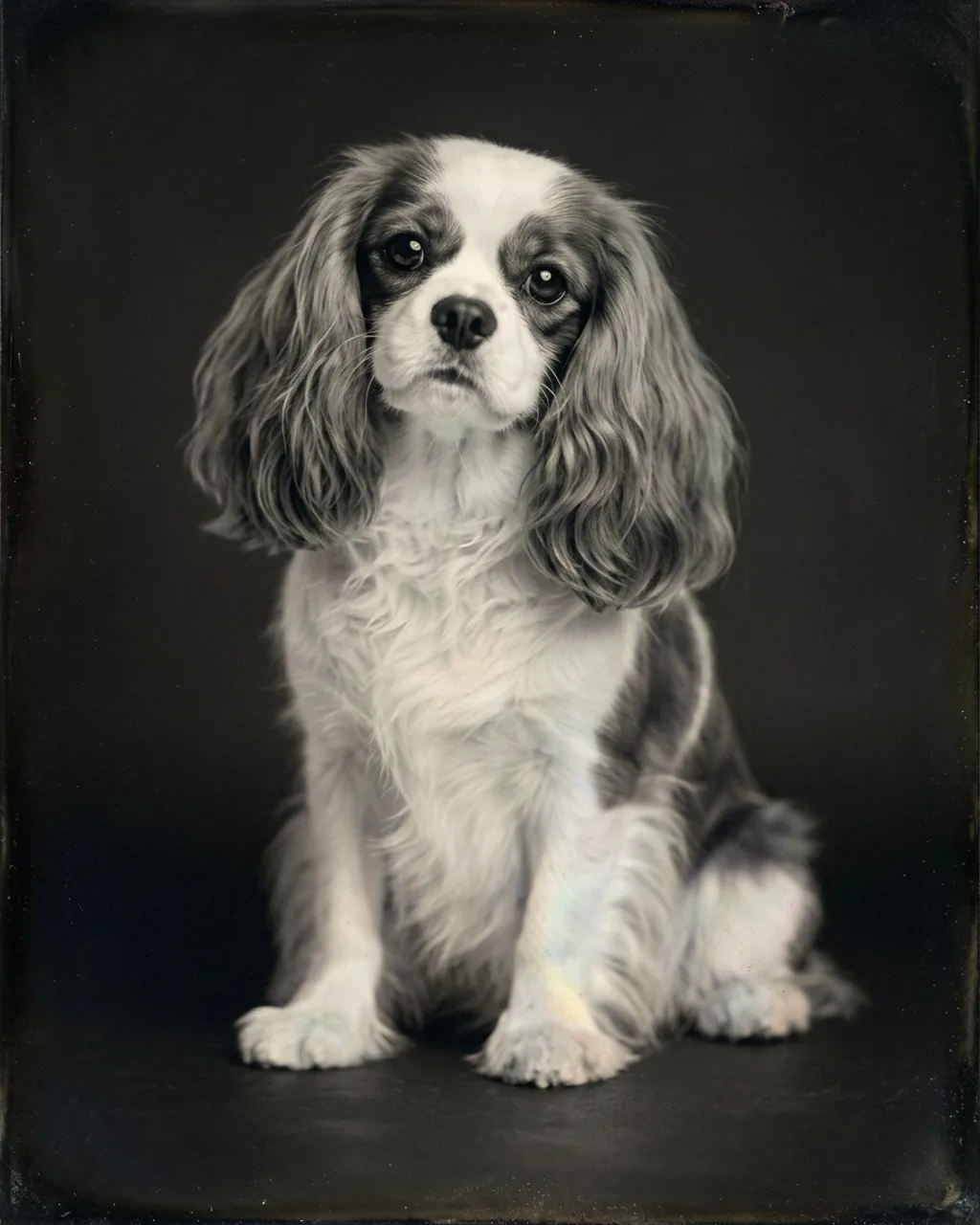 A Vintage style pet portrait